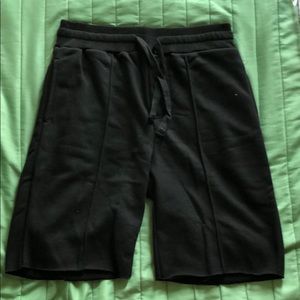Black Cotton Sweatshorts Fashion Nova Men